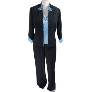 green emerald velvet dress R&M Richards 7772 Mother Of The Bride Formal Pant Suit main image 0